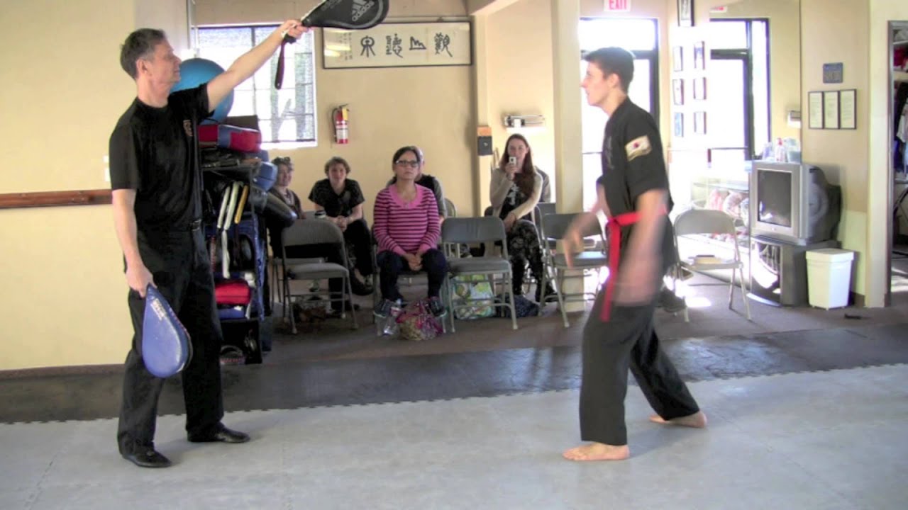 Song's Hapkido 1st Dan Black Belt Test - Kicking