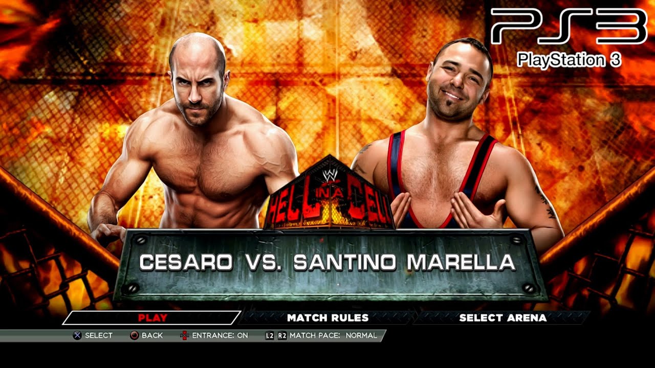 WWE 2K15 PS3 - Cesaro VS Santino Marella - KO Match [2K][mClassic]