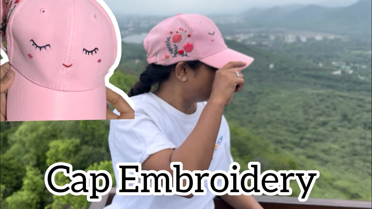 How to embroidery on cap || hand embroidery for beginners || DIY 