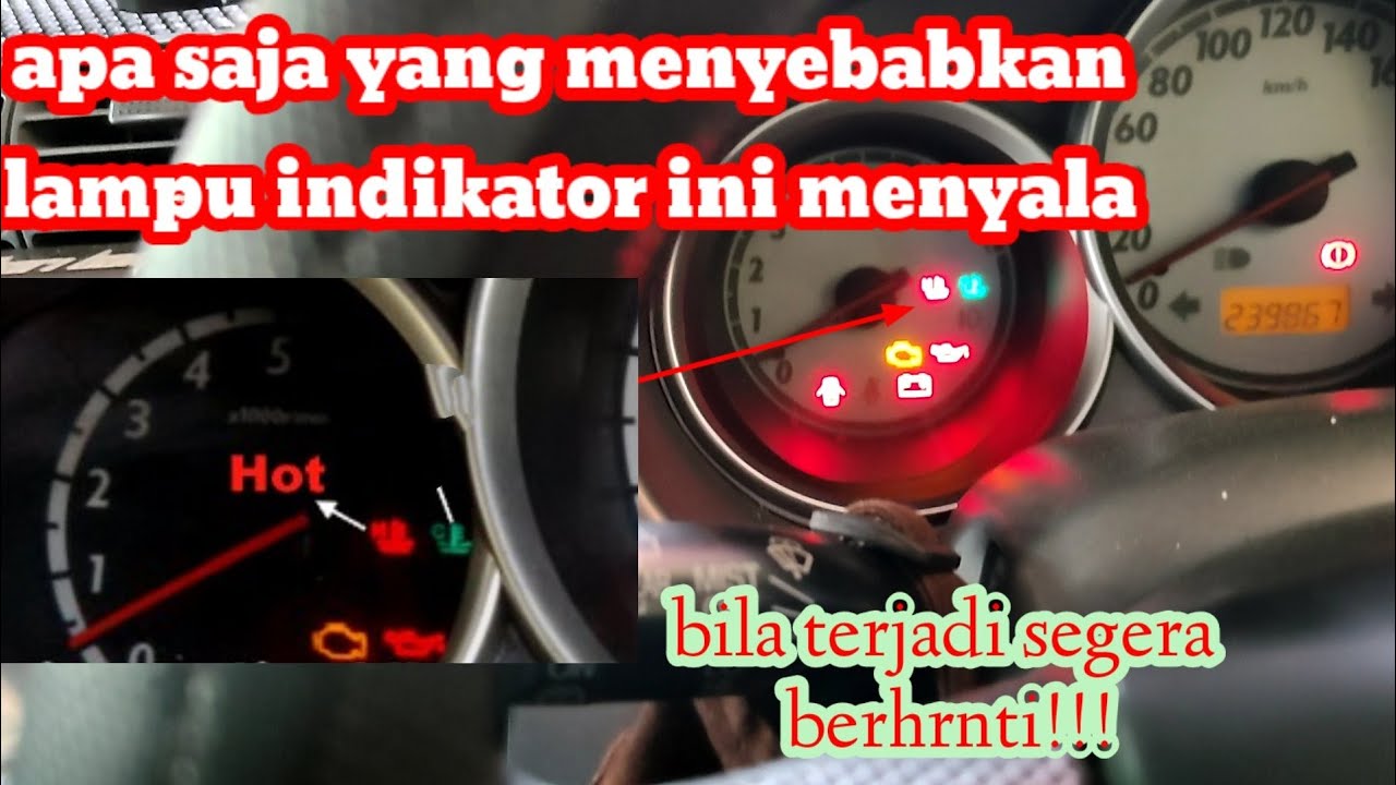 penyebab lampu indikator temprarur panas menyala!!! sangat bahaya