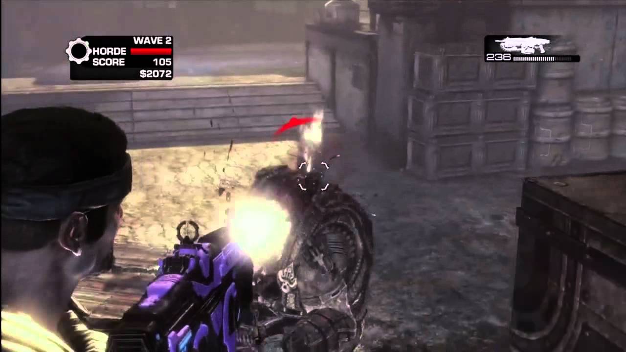 GEARS OF WAR 3 HACHA ELEMENTAL ELECTRICA MAPA ARTILLERIA
