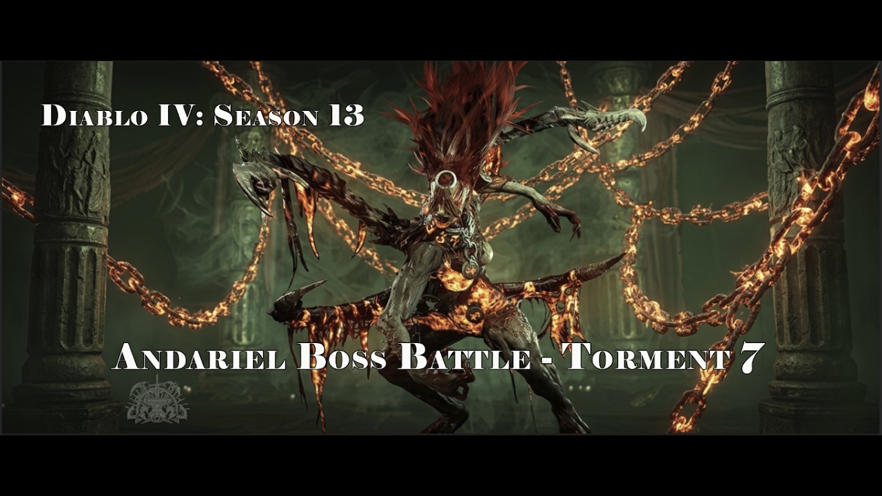 Andariel Boss Battle - Torment 7 (Solo) - Diablo IV: Season 13