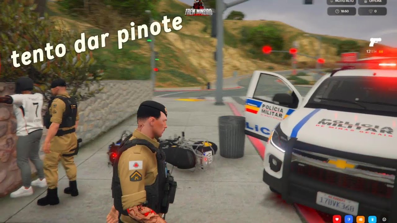 GTA 5  PTR- Cidade TREM MINEIRO fica com video tropa #fivem #gtaroleplay