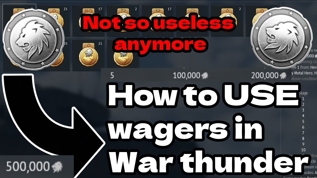 How to use WAGERs in War Thunder | Under 1 Minute!