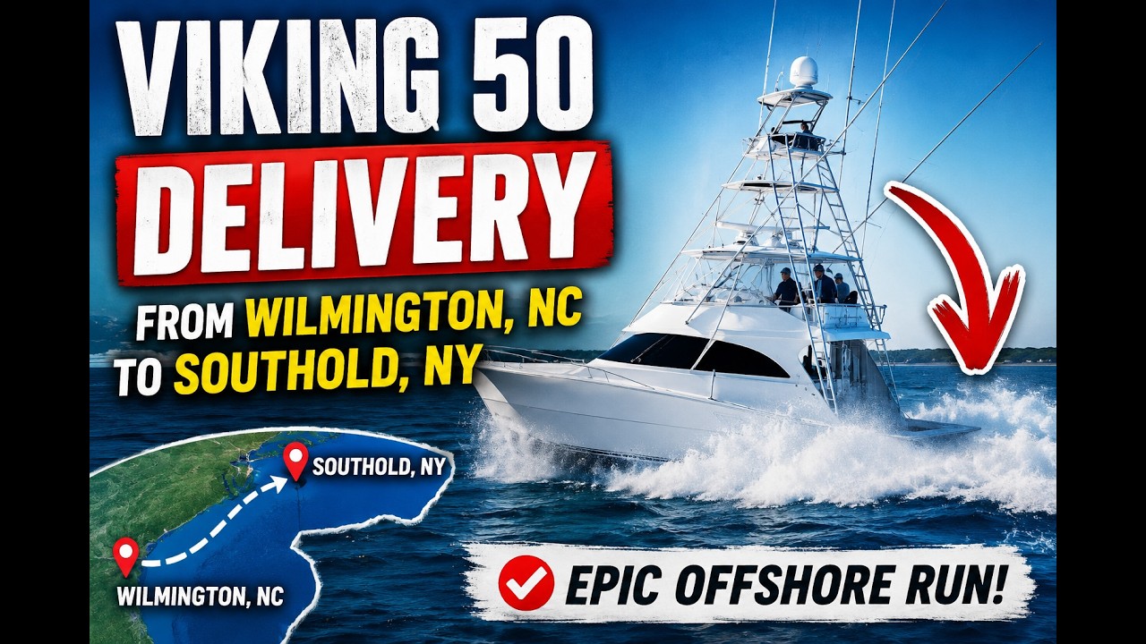 We Delivered This Viking 50 Through 5 States and New York Harbor