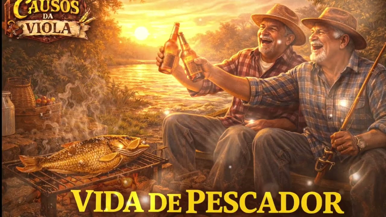 Vida de Pescador | Modão Caipira Raiz | alegria que começa antes do sol