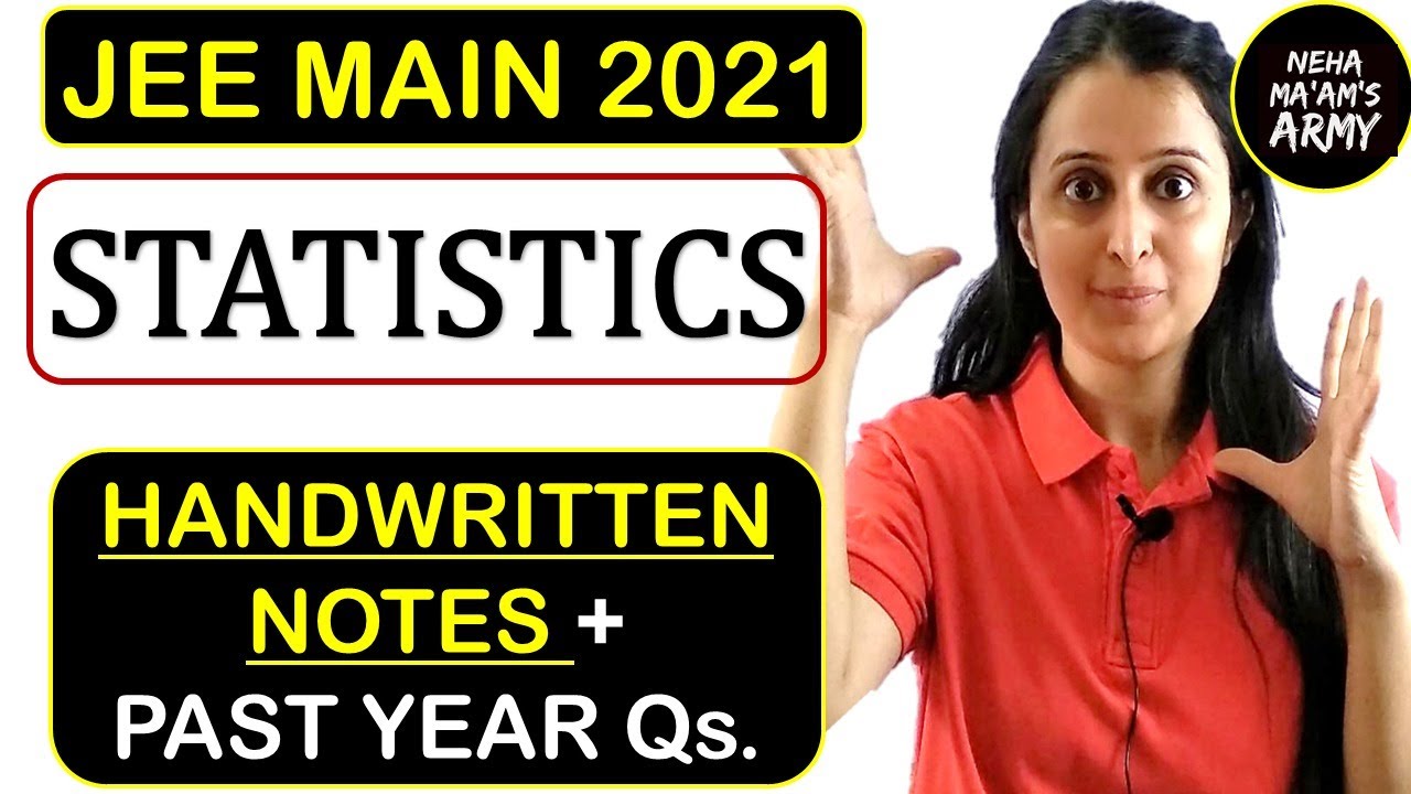 STATISTICS JEE Mains in 1 shot With Tricks | JEE Math Revision notes | Past year Ques |