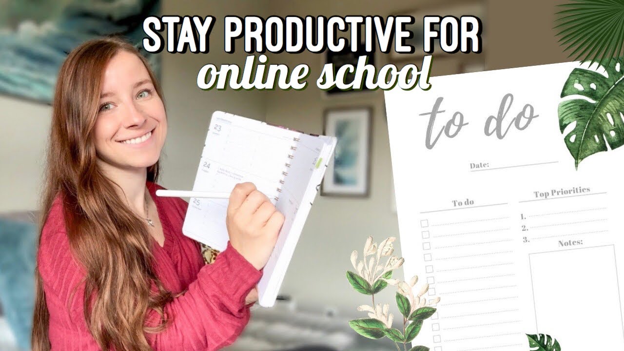 5 PRODUCTIVITY TIPS FOR ONLINE SCHOOL: How to successfully work from home during online classes!