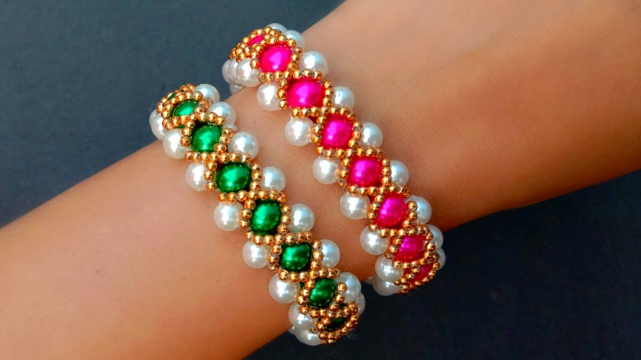 How To Make Vintage Bracelet//Pearl Bracelet// Useful & Easy