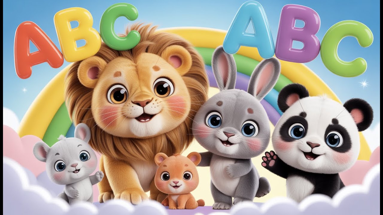 ABC Song with Cute Animal for Kids | Friends A–Z  Nursery Rhymes & Kids Songs