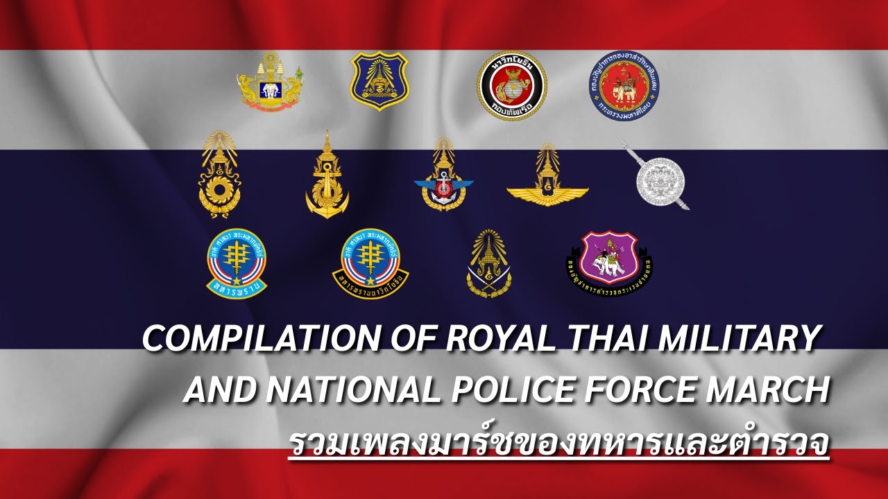 Compilation of Royal Thai Military and National Police Force March