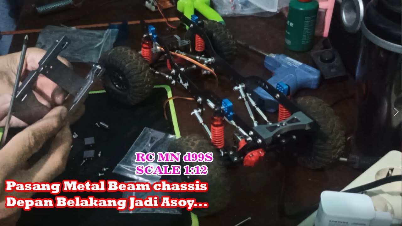 PASANG PART METAL RC MN99 - MOUNT BRACKET SERVO NEW MODEL DAN AS BEAM
