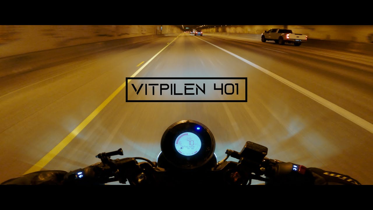 Husqvarna Vitpilen 401 Night Ride | LeoVince LV-10 RAW SOUND [4K]