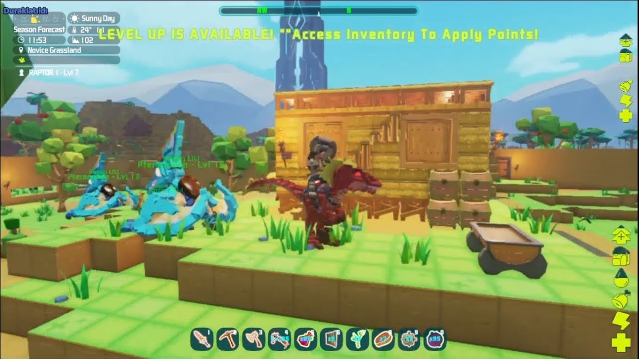 PixARK #4 Sarko Ve Raptor Eğitimi Tarıma Başlangı&ccedil;
