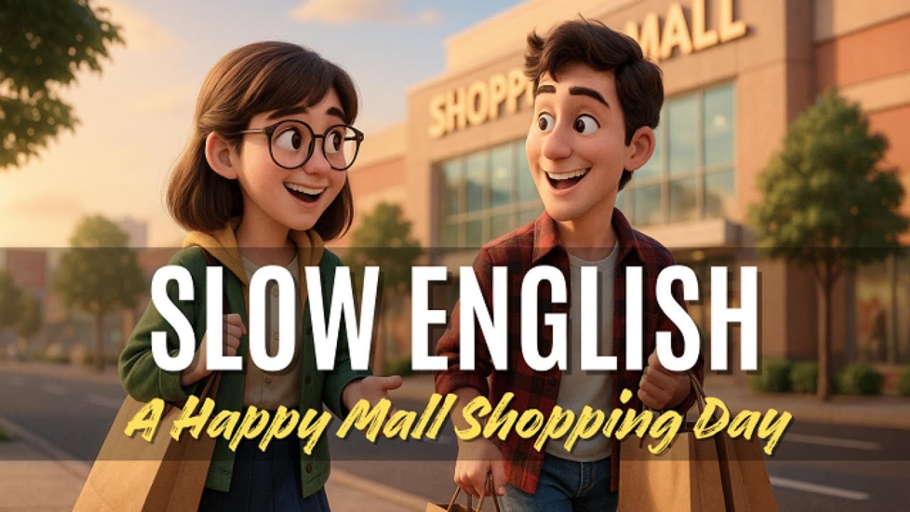 Daily Slow English | A Happy Mall Shopping Day | English Listening Practice for Beginners