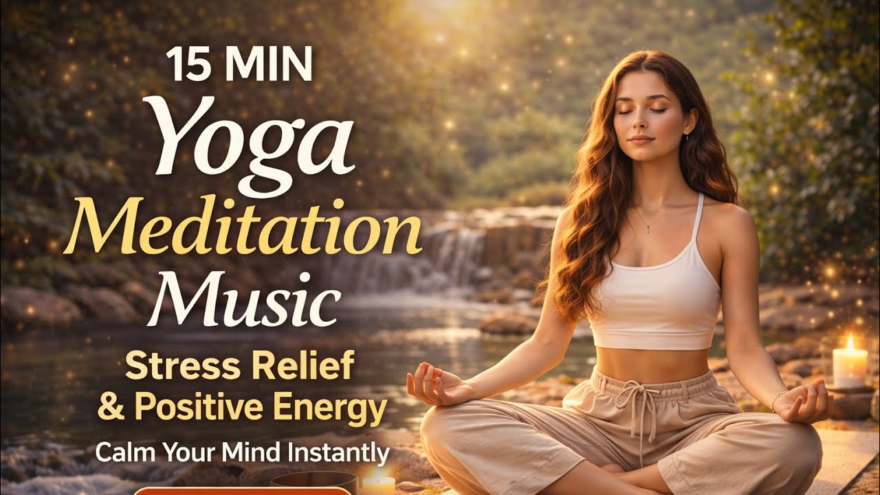 15 MIN Yoga Meditation Music 🧘‍♀️ | Deep Healing, Stress Relief & Positive Energy | Calm Your Mind 