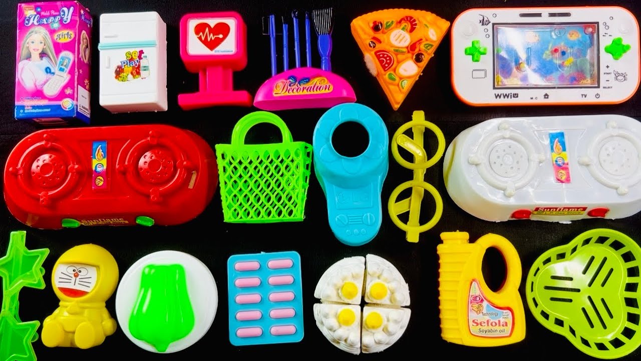 Satisfying Hello Kitty kitchen playset | cooking playset l asmr toy sound for Relaxation 
