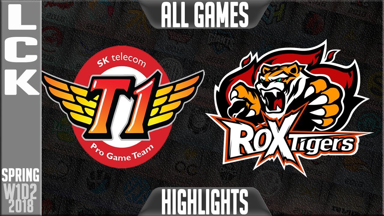 SKT vs ROX Highlights ALL GAMES | LCK Spring 2018 S8 W1D2 | SK Telecom T1 vs ROX Tigers