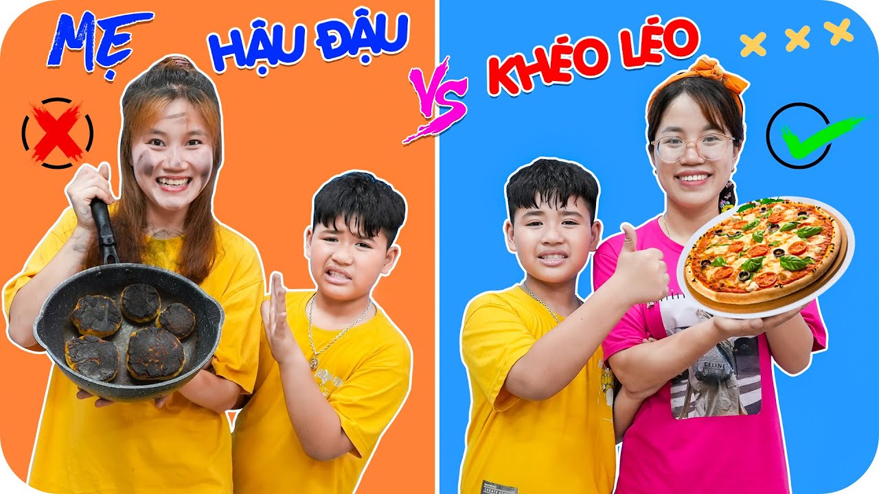 24h Ở Nhà Cùng Mẹ Hậu Đậu Vs Mẹ Khéo Léo ♥ Min Min TV Minh Khoa