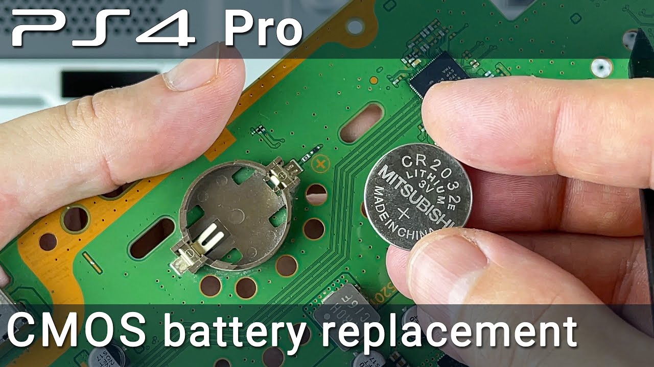 Замена батареи CMOS PS4 Pro