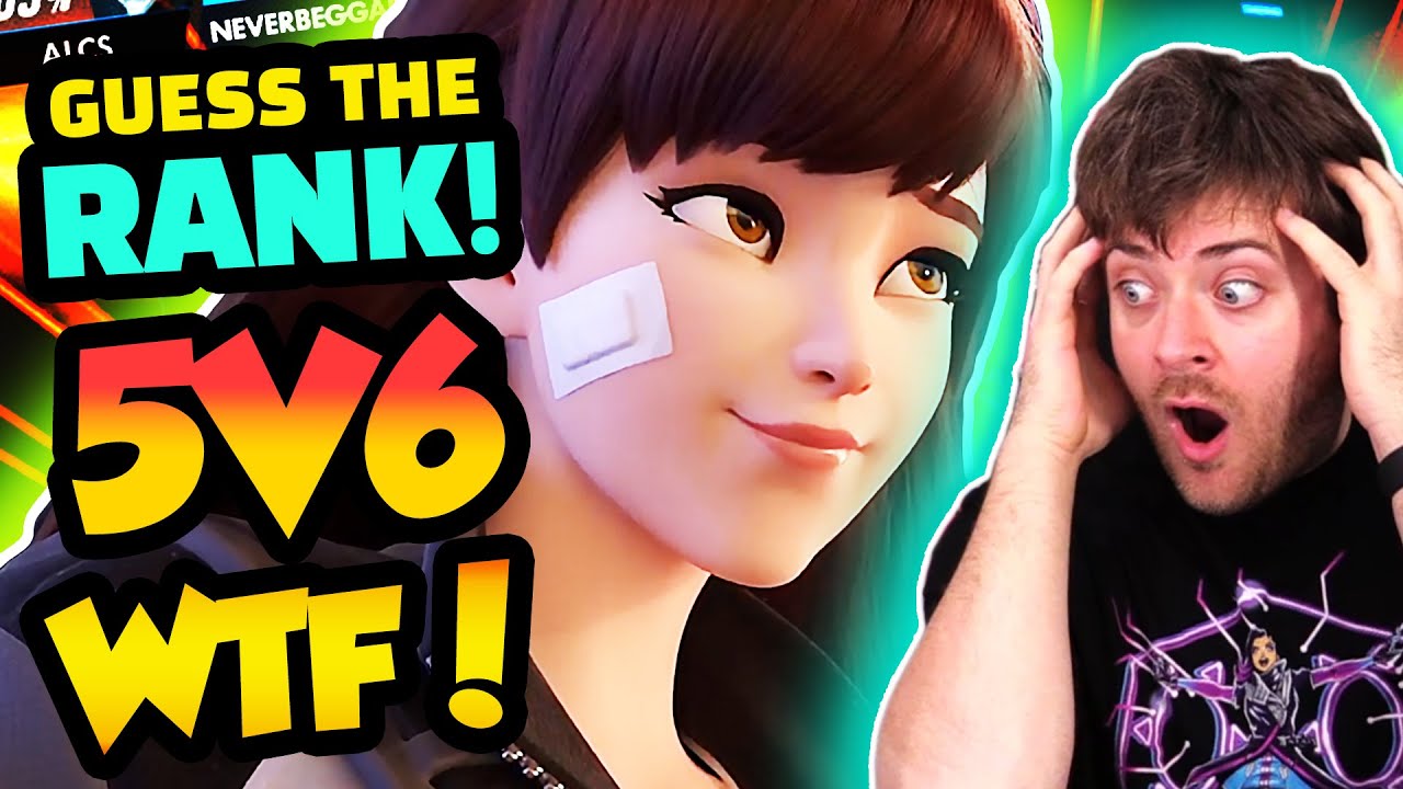 GUESS THE RANK! - INSANE 5v6 DVA BOMBS?! | Overwatch Coaching