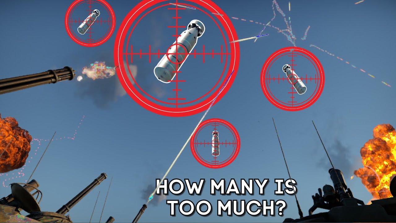 Зенитная установка M163 против 12 000-фунтовых бомб &mdash; сколько их можно сбить, прежде чем всё взор...