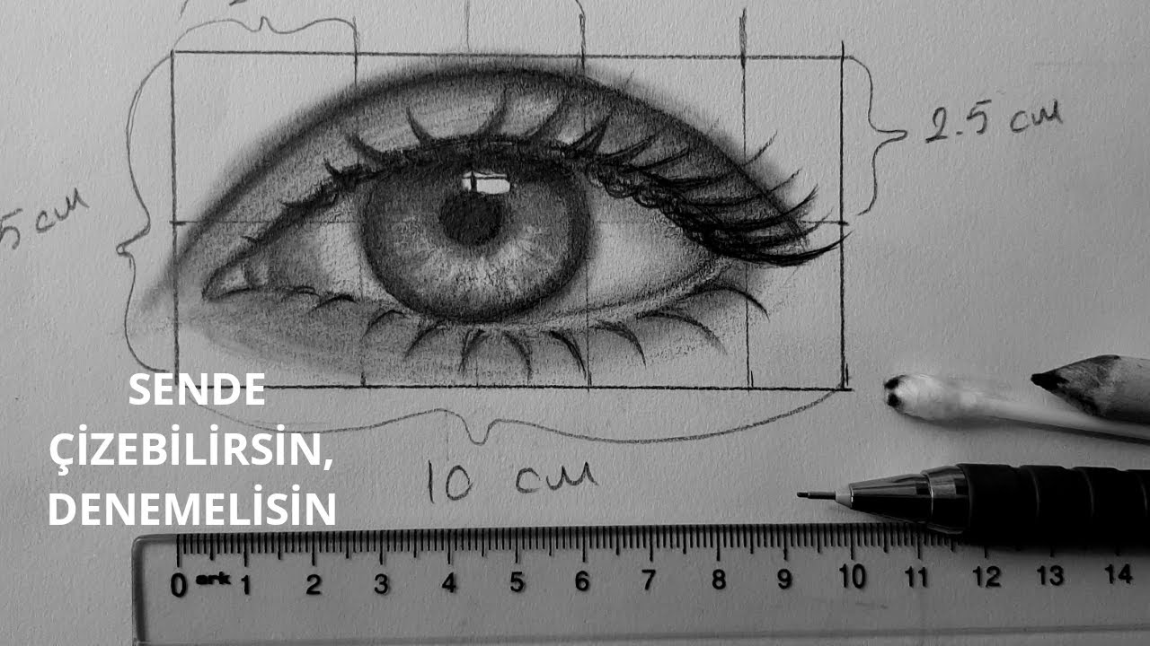 Göz Çizim Yöntemi Göz Nasıl Çizilir - Eye Drawing Method How To Draw An Eye
