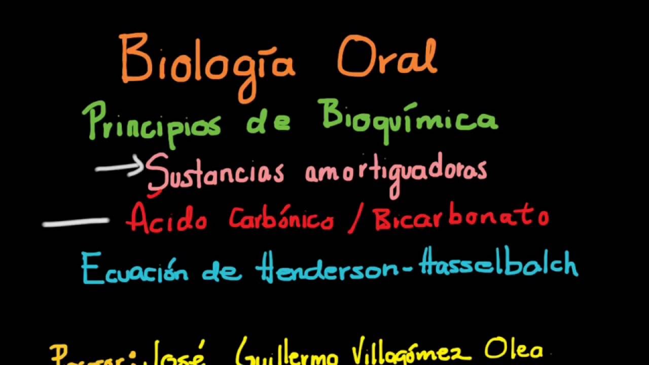 Sistema acido carbónico-bicarbonato (En cavidad bucal)