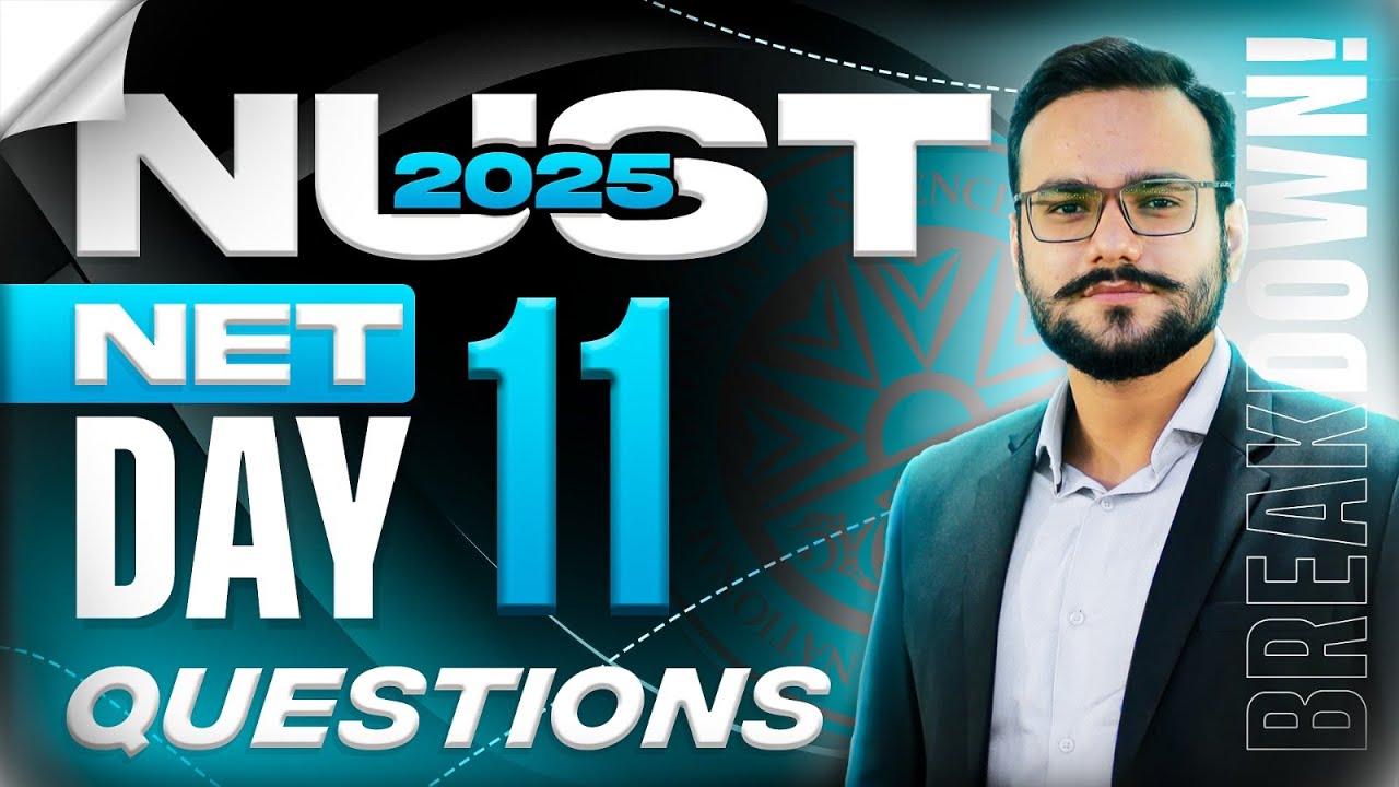NUST NET 01 2025 10th December Solutions | NUST 10th December Questions Explained | Nust Net 01 MCQS