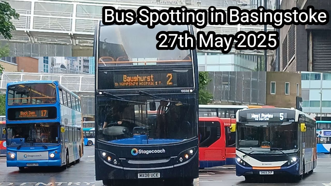 Bus Spotting at Basingstoke Bus Station | 27/05/2025