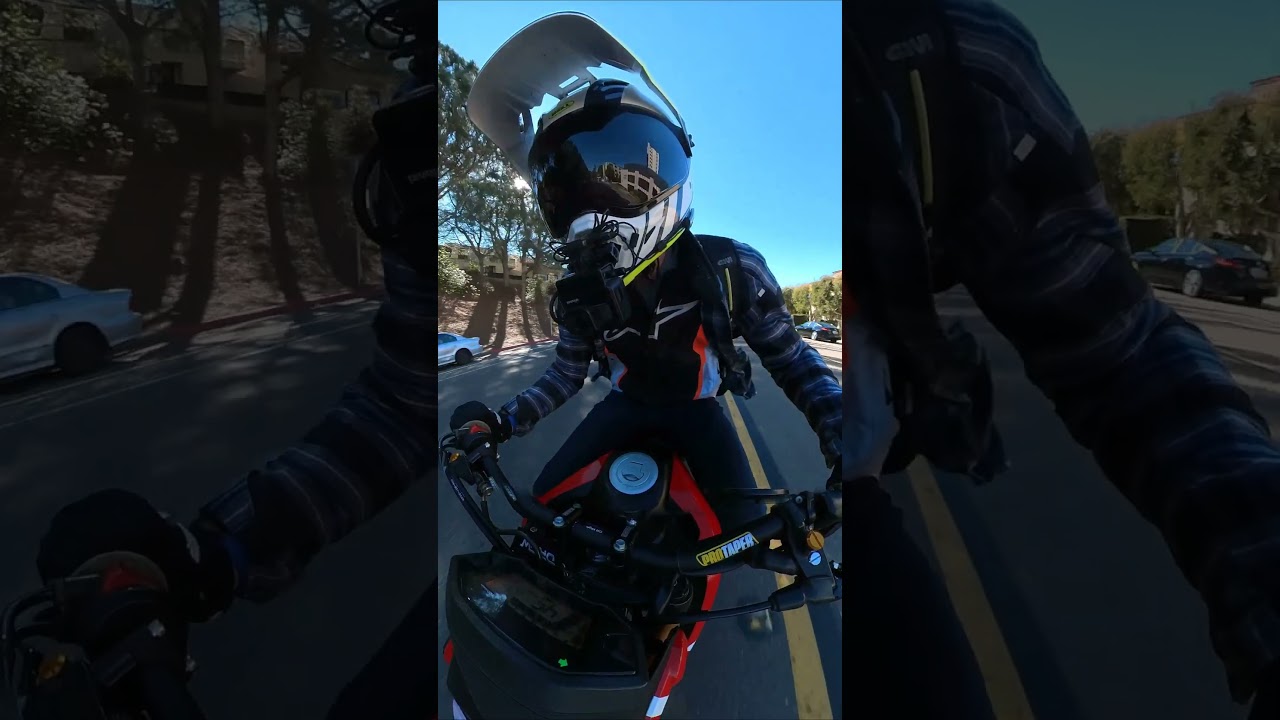 When #gromsquad #race up the hill #minimoto #grom #wheelie