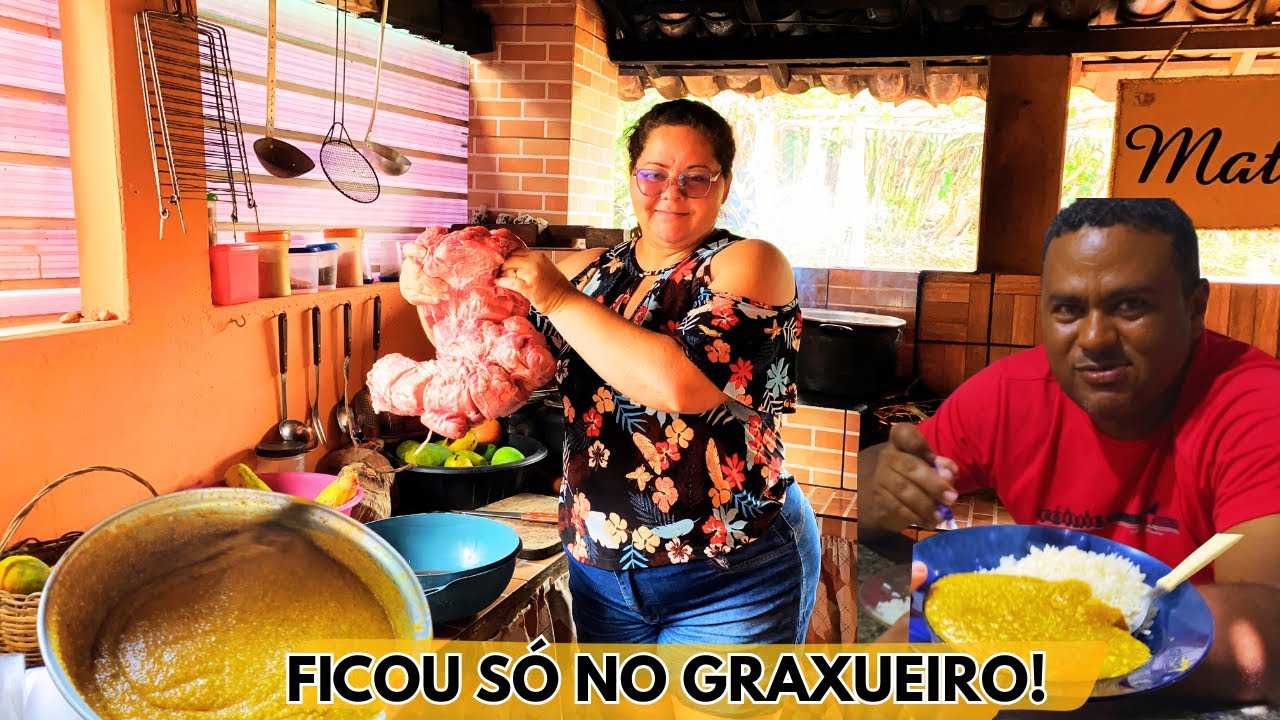 Pirão de Braço de Boi no Fogão a Lenha 🔥 Comida da Roça que Ficou Só no Graxueiro!