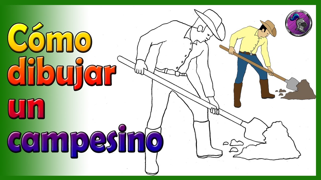 👷Cómo dibujar UN CAMPESINO O TRABAJADOR 👷How to draw A WORKER✏️