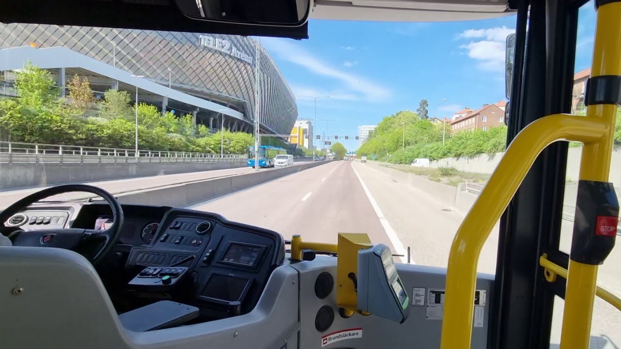Bus 875 Ride Sweden Stockholm-From Tyresö C To Gullmarsplan