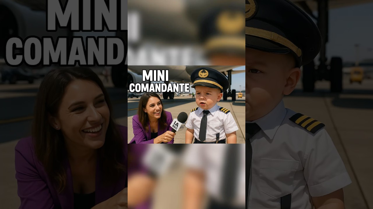 MINI COMANDANTE: O Piloto Mais Jovem do Brasil! ✈️ #aviation #studentpilot #pilot #piloto #veo3 #ia