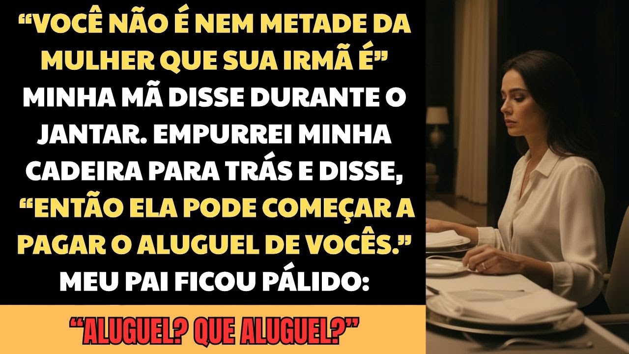 “Você não é nem metade da mulher que sua irmã é”, meus pais disseram no jantar. Eu empurrei...