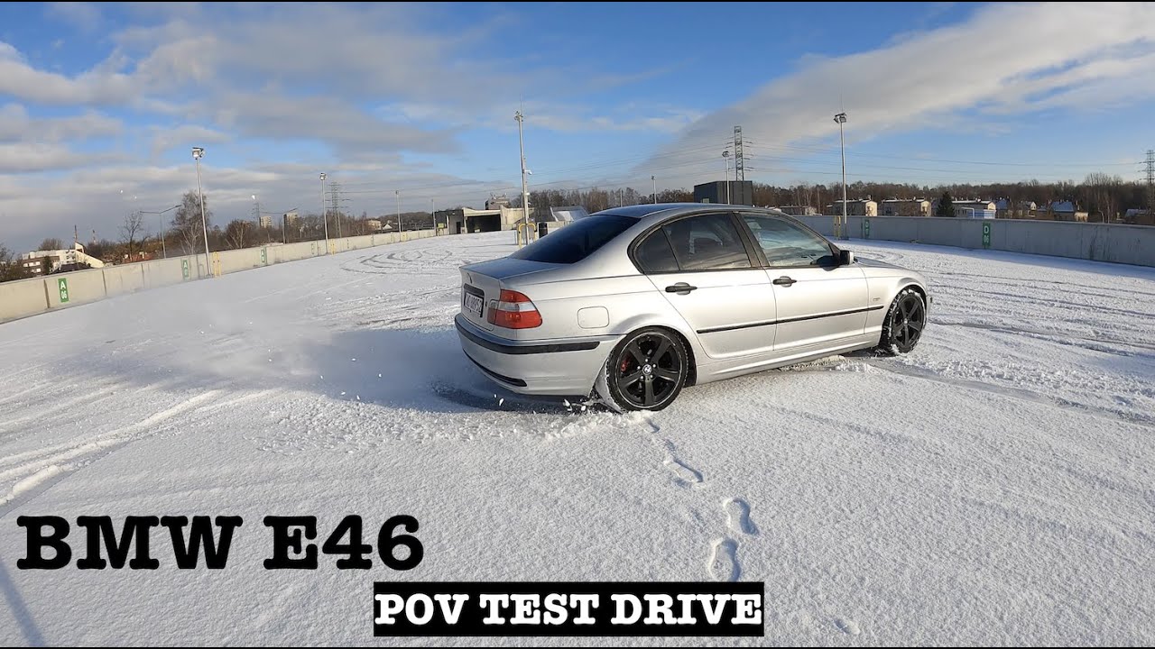 1999 BMW E46 316i 1.9 105HP | POV test Drive | 0-100 | Snow drift