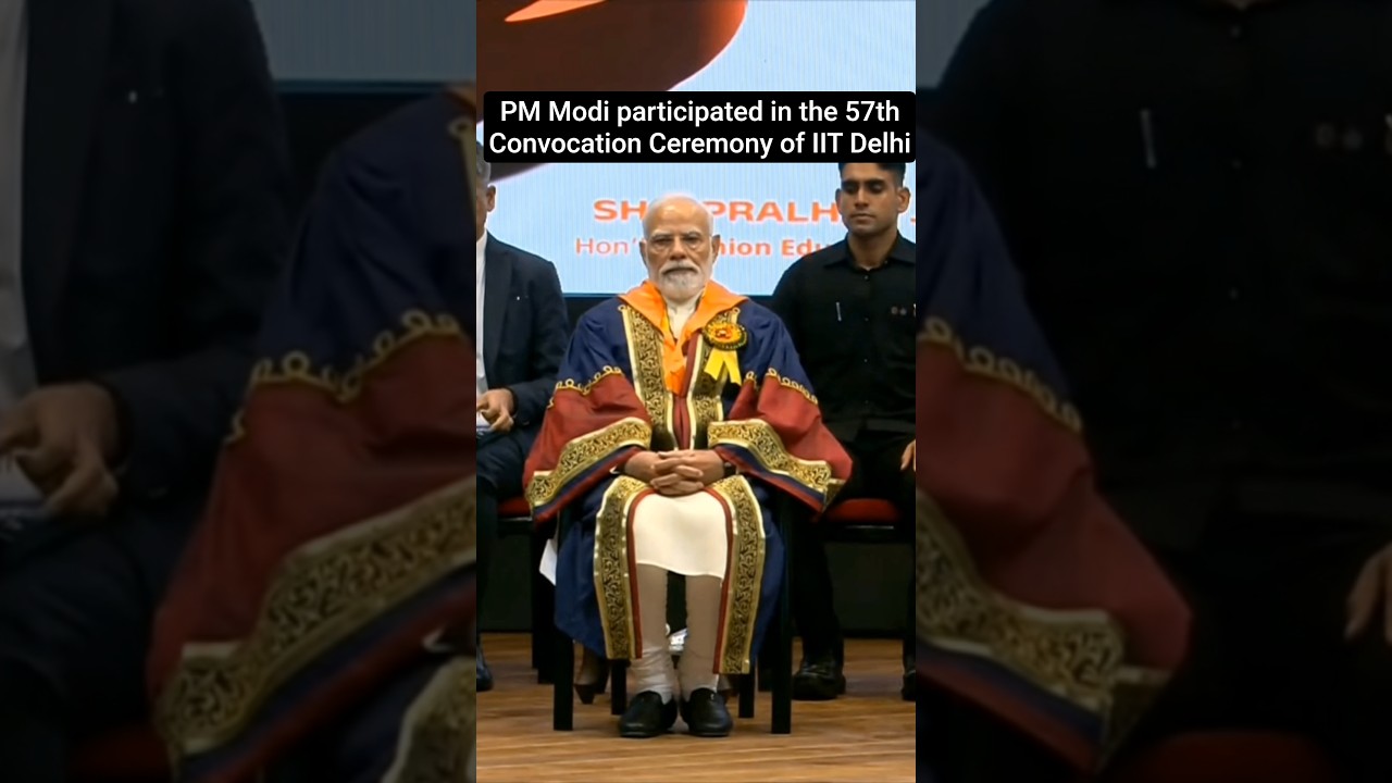 PM Modi participated in the 57th Convocation Ceremony Of IIT Delhi #narendramodi #pmmodi #iitdelhi