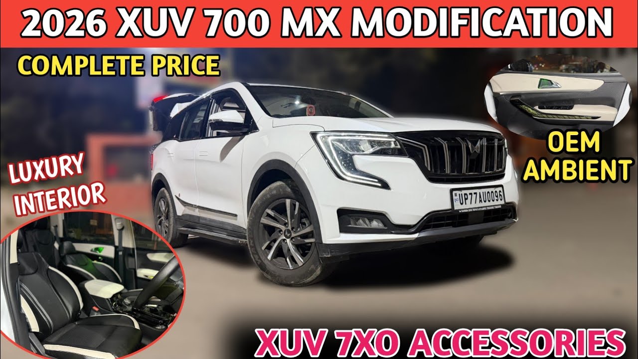 2026 Mahindra Xuv 700 Mx Modified With Price ✅ xuv700 modification ✅ 2026 Xuv 7XO Modification