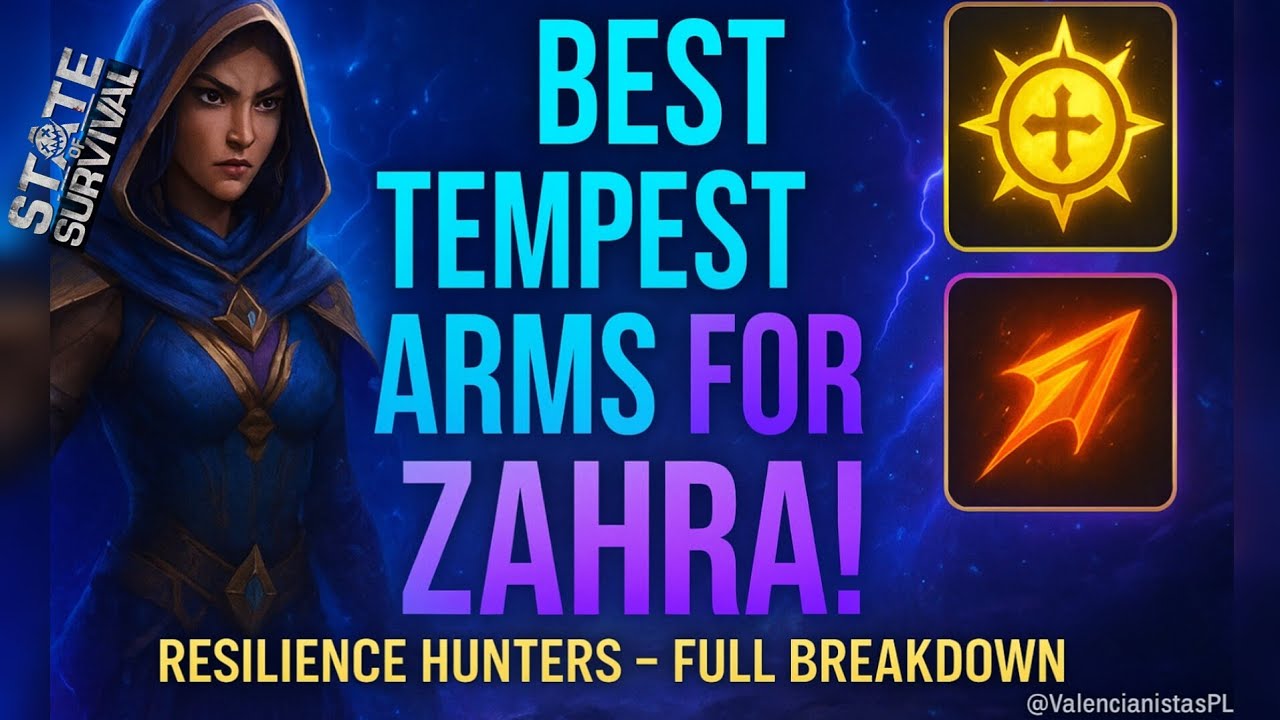 Полное руководство по Tempest Arms для Захры — доминируйте с Resilience Hunters! | State of Survival