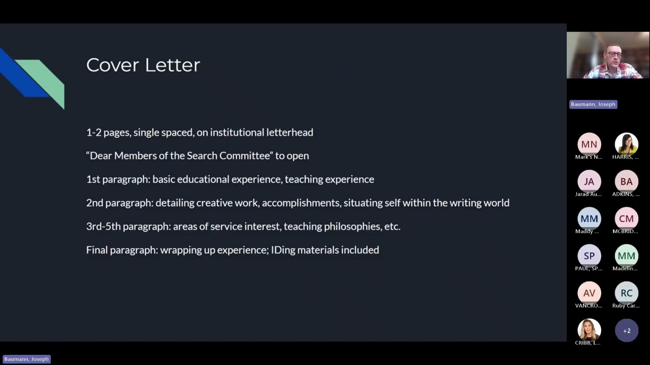 Navigating the Academic Job Market Webinar