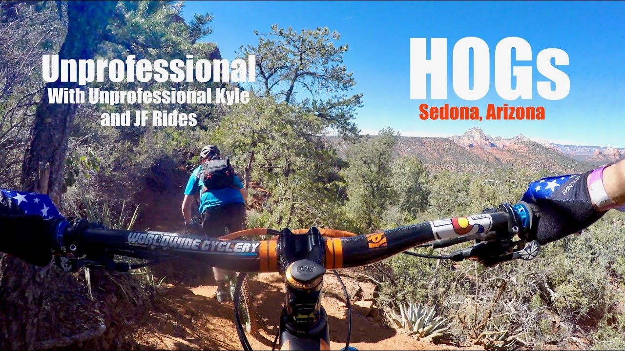 Unprofessional With Kyle, Mountain Biking the Hogs Trifecta, Sedona, Arizona 4k