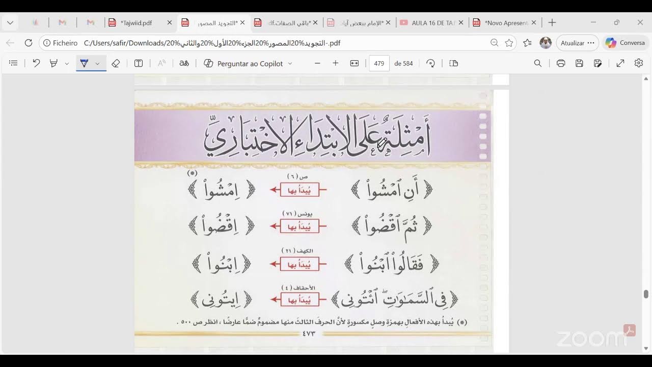 AULA 16 DE TAJWEED NIVEL I 29.01.2026