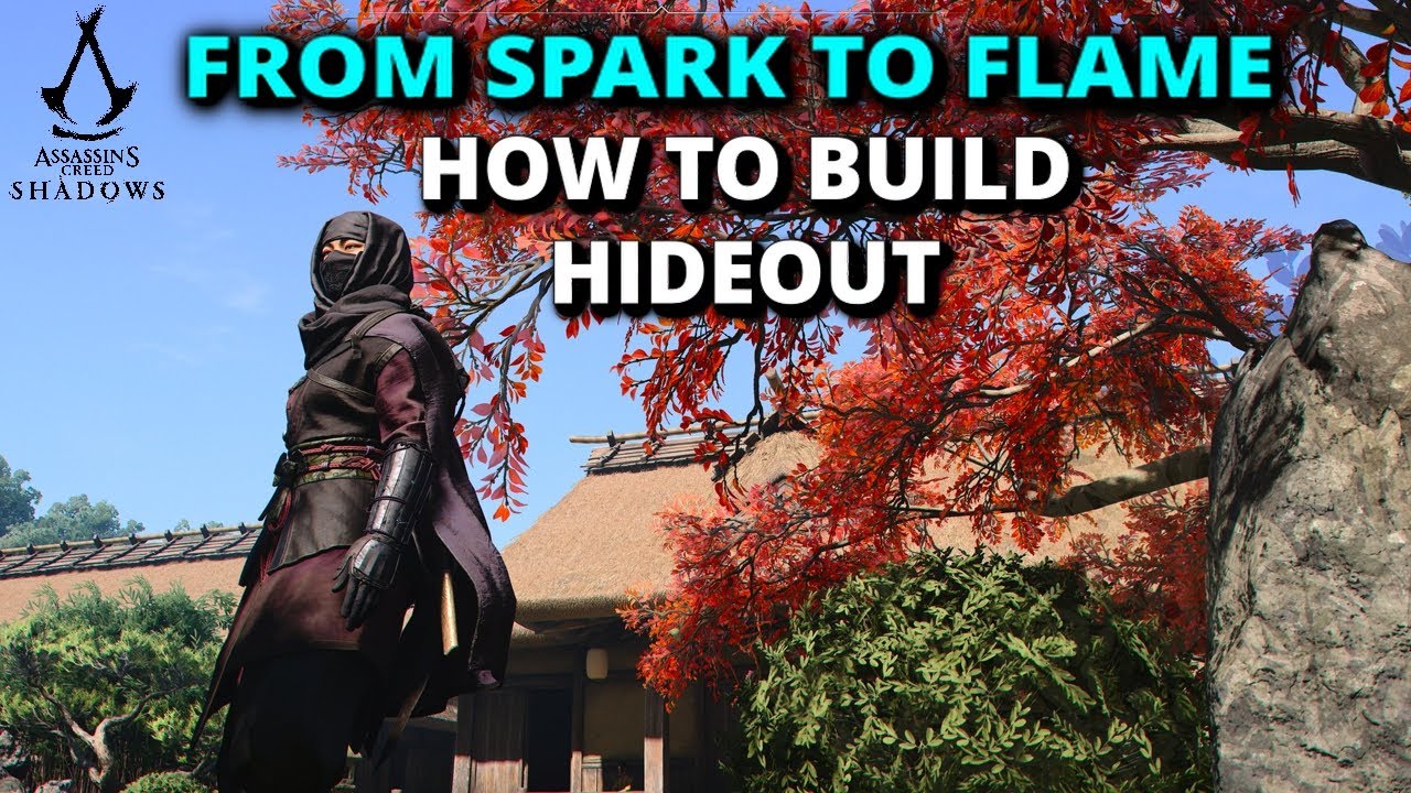 From Spark to Flame | How to build Hideout (GUIDE) - AC : Shadows