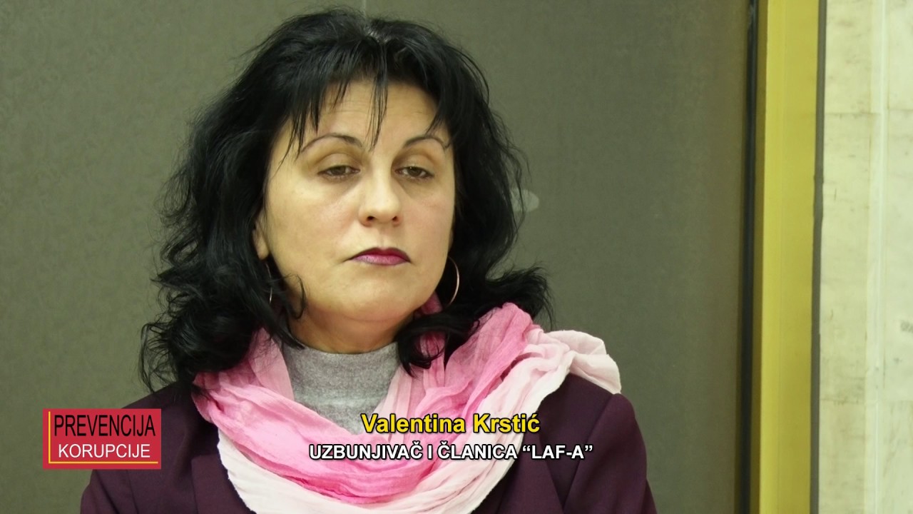 Prevencija korupcije 11. emisija - Valentina Krstić, LAF