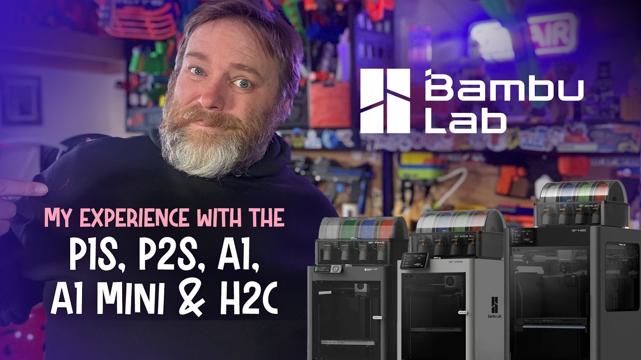Bambu Lab H2C, P2S, P1S, P1P, A1 and A1 Mini 3D printing showdown?!
