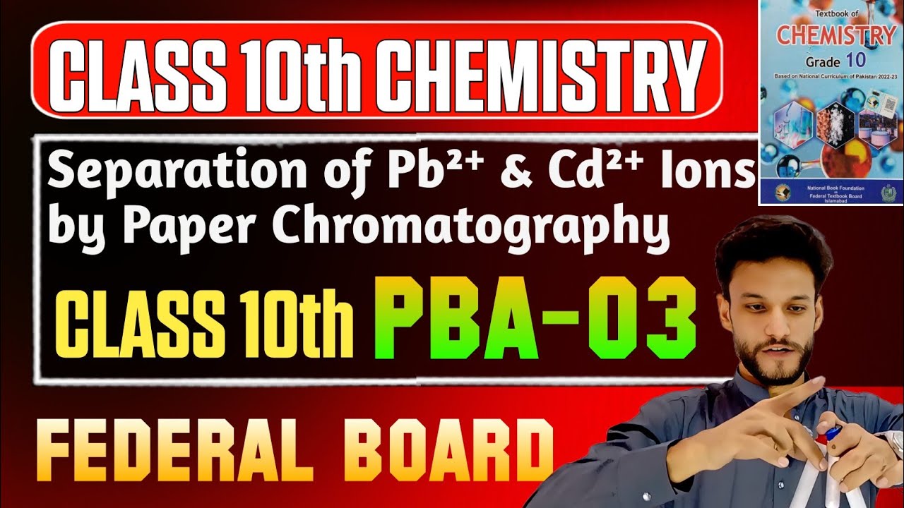 Separation of Pb²⁺ & Cd²⁺ Ions by Paper Chromatography | Class 10 Practical