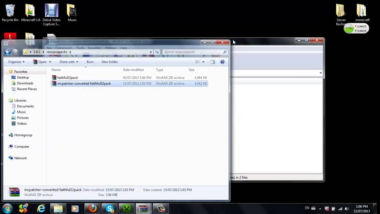 =Minecraft Tutorial= Low fire Texture Pack (easy)