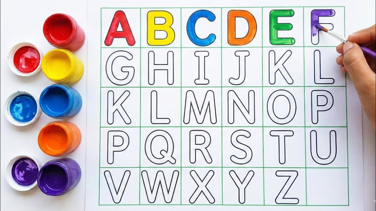 A to z phonics song | ABCD , a to z painting 🎨🖌️