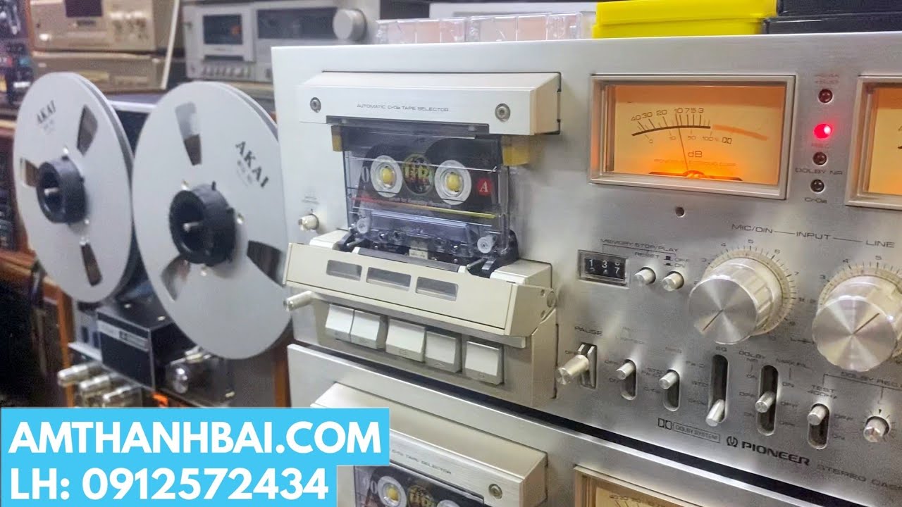 Huyền thoại của làng Tape Nhật: Đầu câm PIONEER CT F1000 chạy 3 đầu từ, máy đẹp như mới - 0912572434